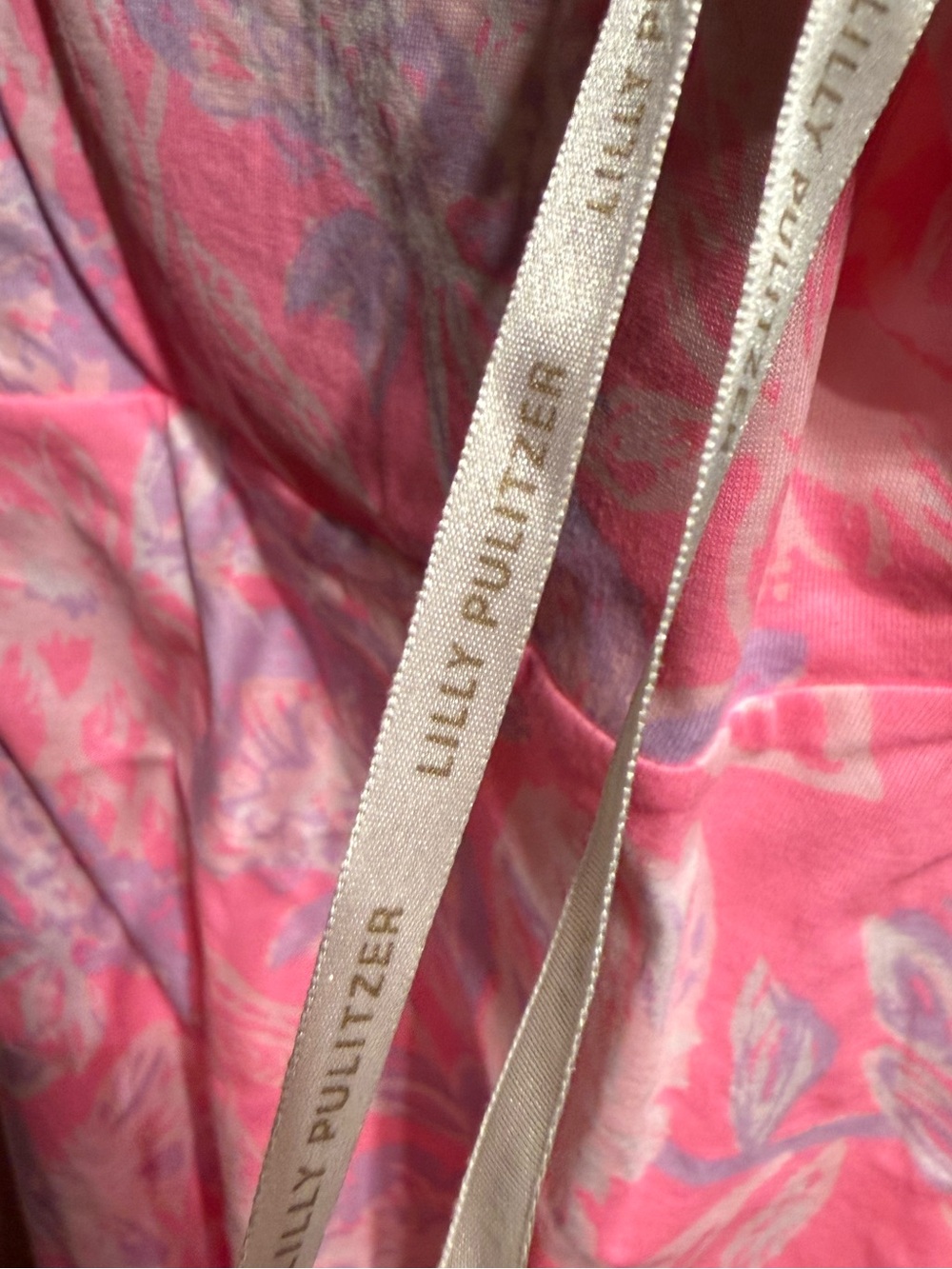 Lilly Pulitzer Rousseau Pink Zen Garden Dwyer Midi Dress women’s size XXS - Picture 10 of 11